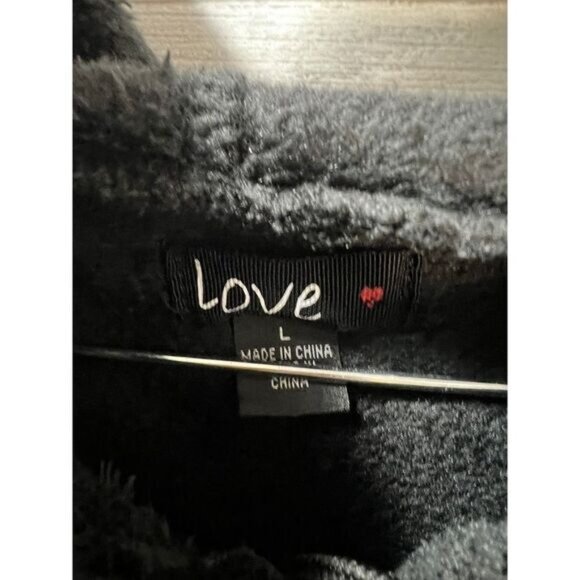 Pullover Hoodie Sweater Large Microfiber Fleece by LOVE - Picture 4 of 5
